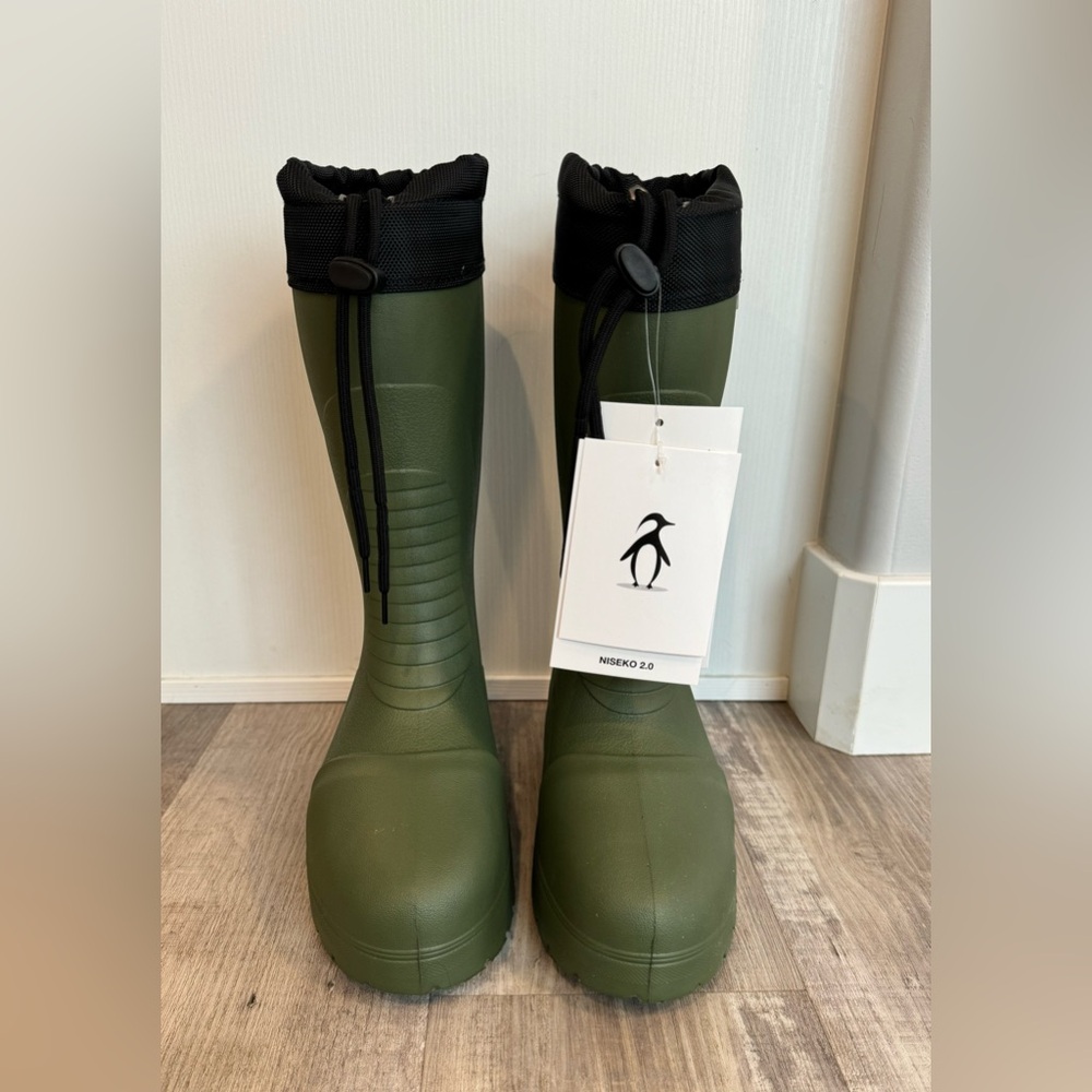 Women’s Olive Green Winter Rain Boots